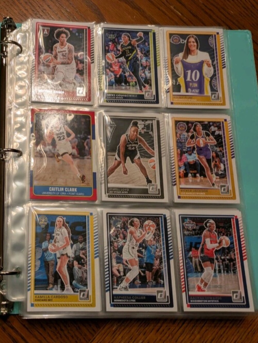 WNBA Basketball Cards Binder WNBA Basketball Trading Cards Collection Lot